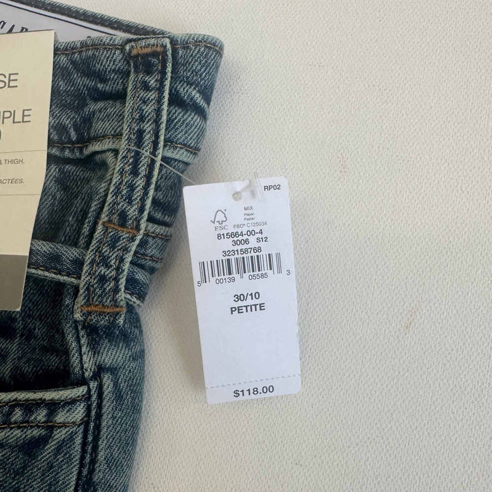 NWT- Gap 90’s Loose Low Rise - Straight Leg - Mid Wash Denim - Size 30/10P - Picture 3 of 12